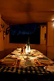 Ready for dinner by lamplight