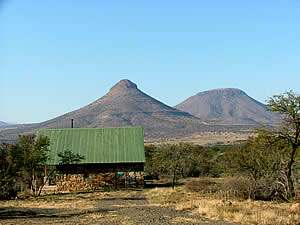 Two koppies (free-standing hills) behind Kudu cottage